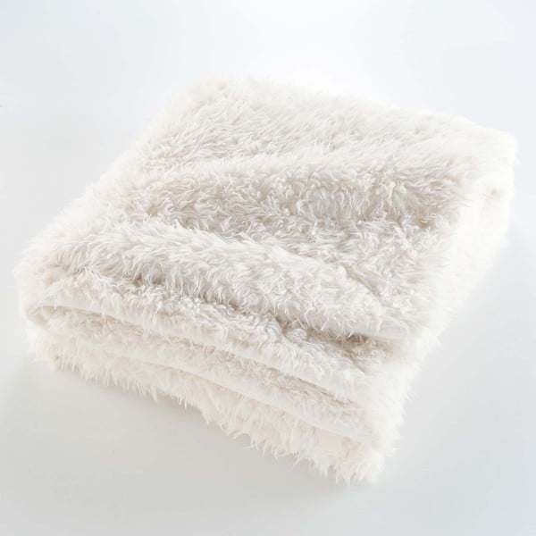 Krēmkrāsas pleds no mākslīgās kažokādas 220x240 cm Mouton – douceur d'intérieur