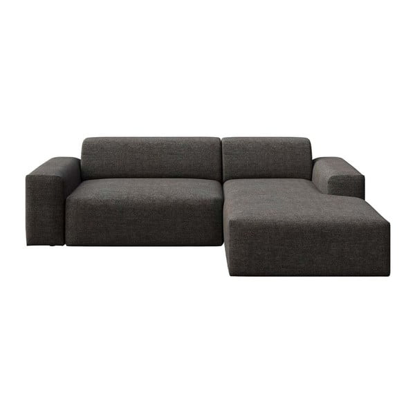 Antracīta pelēks stūra dīvāns (ar labo stūri/ar zvilni) Villet – Rodier