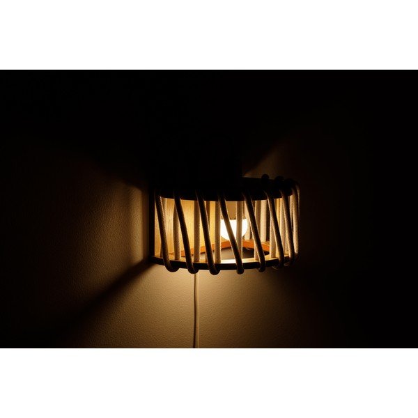 Balta sienas lampa ar koka konstrukciju EMKO Macaron, garums 30 cm-image-4