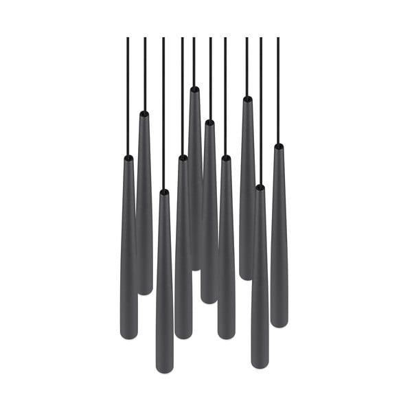 Melna LED piekaramā lampa ø 30 cm Cala – Trio Select-image-2