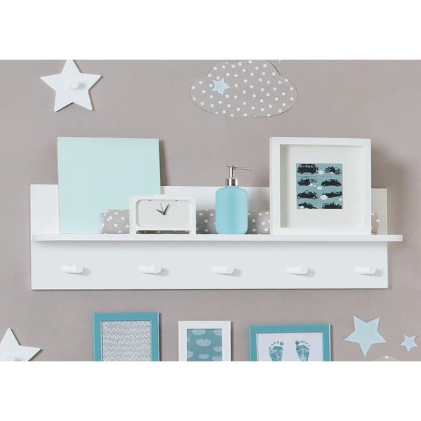 Balts sienas bērnu drēbju pakaramais Dreamworld 3 – Roba-image-1