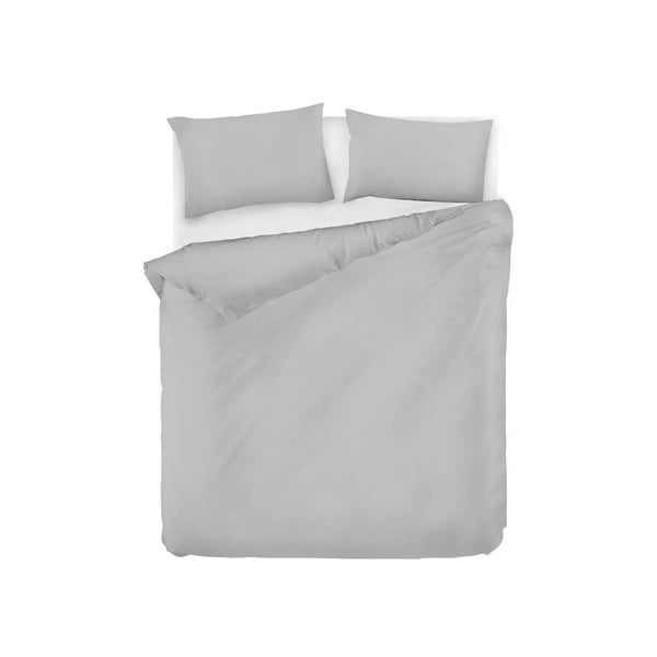 Gaiši pelēka vienvietīga kokvilnas gultas veļa 140x200 cm Fresh Color – Mijolnir