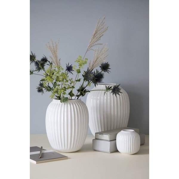 Balts porcelāna tējas svečturis Kähler Design Hammershoi, ⌀ 9 cm-image-2