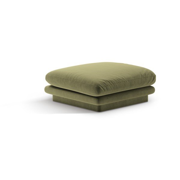 Gaiši zaļš samta kāju soliņš Torino – Micadoni 