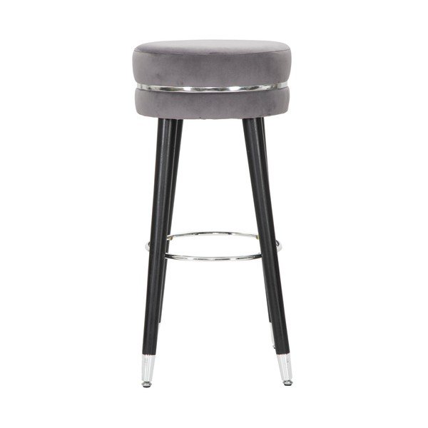 Pelēka polsterēta bāra taburete (sēdekļa augstums 74 cm) Paris – Mauro Ferretti-image-1