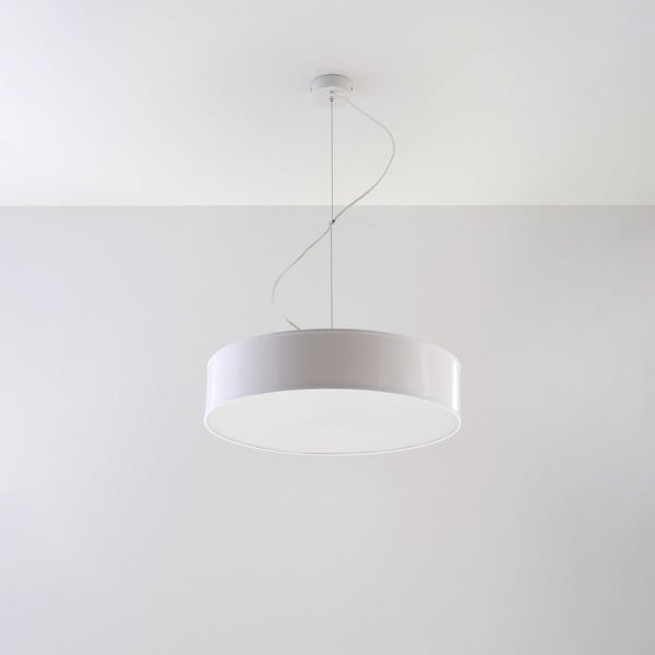 Balta piekaramā lampa ø 45 cm Atis – Nice Lamps