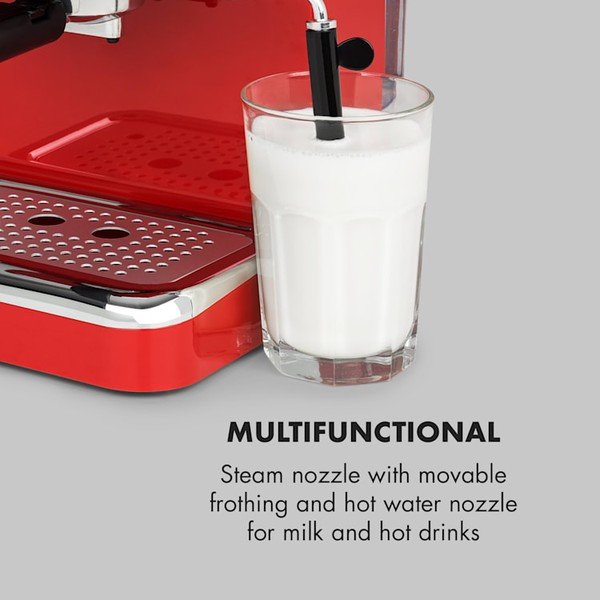 Sarkans kafijas automāts Klarstein Espressionata Gusto Red-image-4