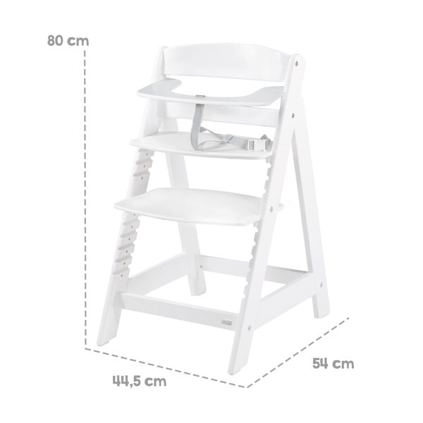 Balts bērnu barošanas krēsls Luxe – Roba-image-3