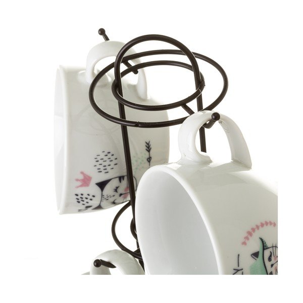 4 porcelāna krūzīšu komplekts Unimasa Boho, 160 ml-image-3