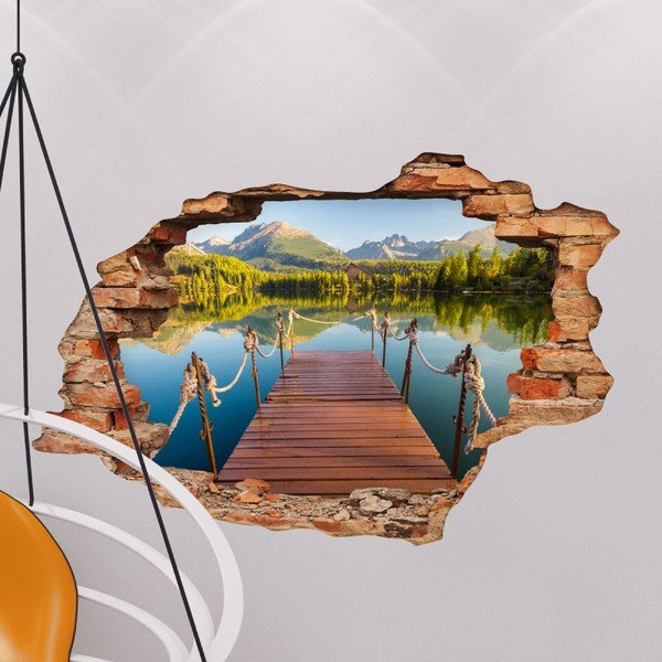 Uzlīme Ambiance Panorama Mountain Lake, 60 x 90 cm-image-1