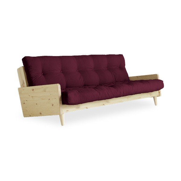 Izvelkamais dīvāns Karup Design Indie Natural Clear/Bordeaux-image-3