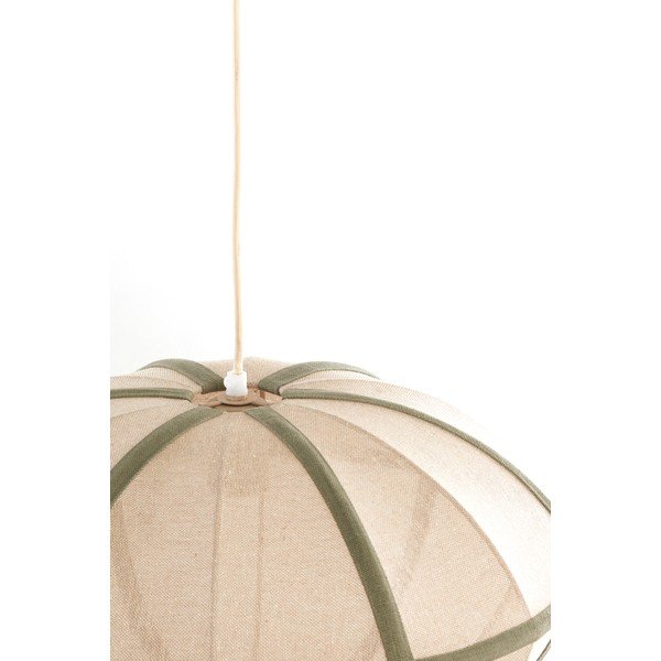 Krēmkrāsas piekaramā lampa ar auduma abažūru Mirelys – Light & Living-image-4