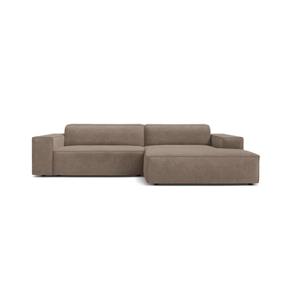 Bēšs modulārais stūra dīvāns (ar labo stūri/ar zvilni) Jodie – Micadoni -image-1