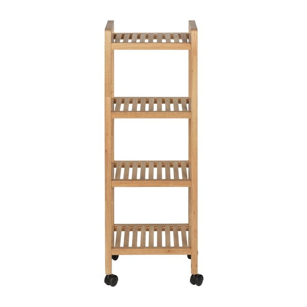 Dabīga toņa valrieksta masīvkoka vannas istabas plaukts 35x97 cm Norway – Wenko-image-2