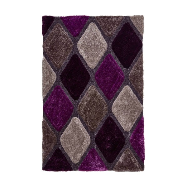 Tumši violets ar rokām darināts paklājs 150x230 cm Noble House – Think Rugs