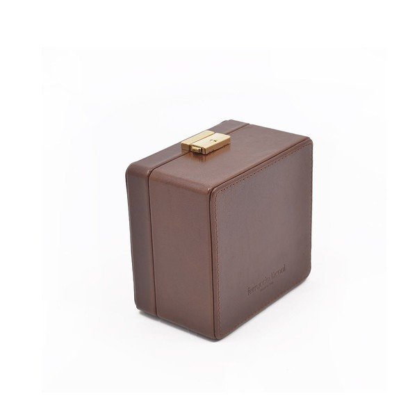Ādas pulksteņu kastīte Ferruccio Laconi Coffee-image-1