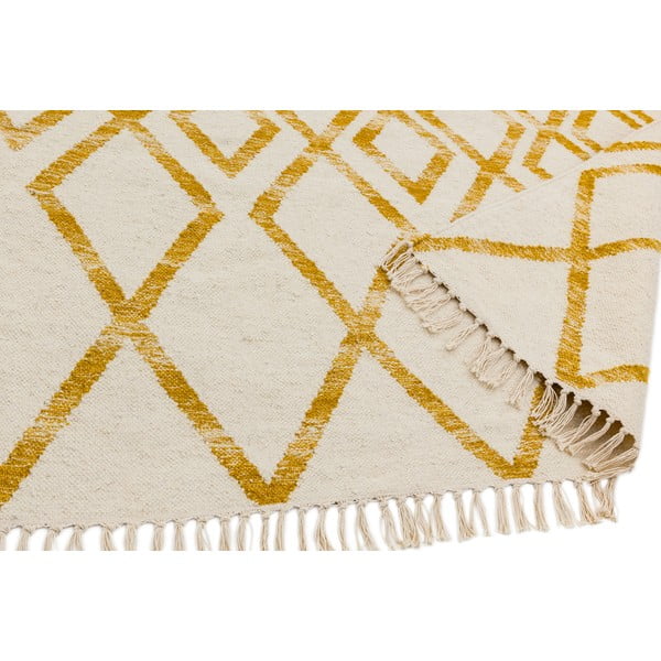 Bēšs un dzeltens paklājs Asiatic Carpets Hackney Diamond, 120 x 170 cm-image-1