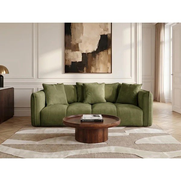 Zaļš dīvāns no šenila auduma Harlem – Bobochic Paris-image-1