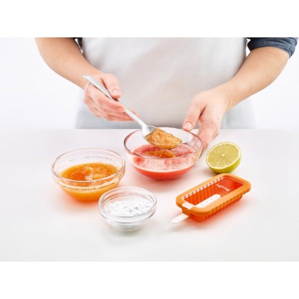 Oranža silikona saldējuma veidne Lékué Iconic-image-1