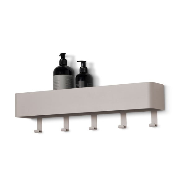 Pelēkbrūns tērauda sienas vannas istabas plaukts Multi – Spinder Design-image-2