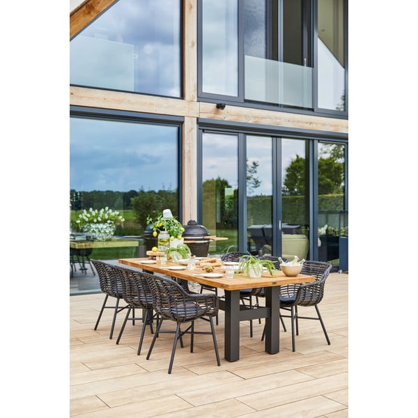 Melns plastmasas dārza krēsls Cecilia – Hartman-image-1