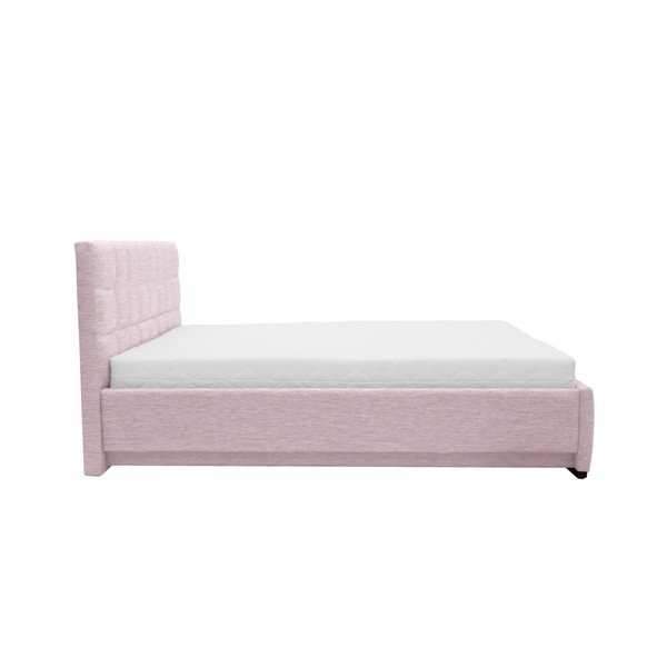 Gaiši rozā divguļamā gulta Mazzini Beds Dream, 140 x 200 cm-image-2