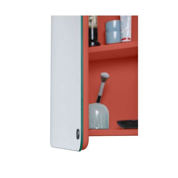 Sarkans piekarams/ar spoguli vannas istabas skapis 80x58 cm Color Bath – Tom Tailor-image-1