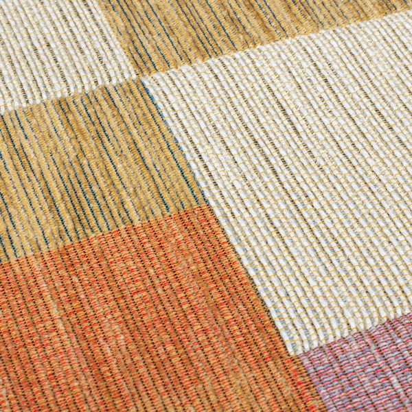 Oranžs/dabīga toņa paklājs 120x170 cm Riley Block Geo – Flair Rugs-image-3