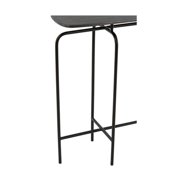 Melns metāla konsoles galds 30x120 cm Zapala – Light & Living-image-3