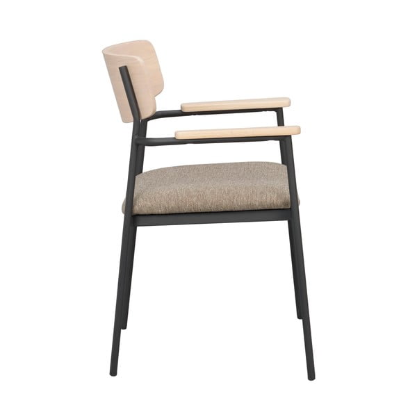 Bēši/dabīga toņa pusdienu krēsli (2 gab.) Maymont – Rowico-image-3