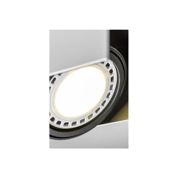 Balta/melna griestu lampa ar metāla abažūru 14x15,5 cm Verso – GTV-image-1