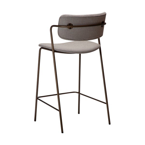 Pelēks bāra krēsls (sēdekļa augstums 67,5 cm) Zed – DAN-FORM Denmark-image-4