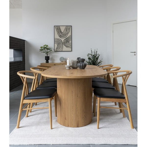 Ēdamgalds ar papeles koka imitāciju 100x210 cm Boavista – House Nordic-image-1