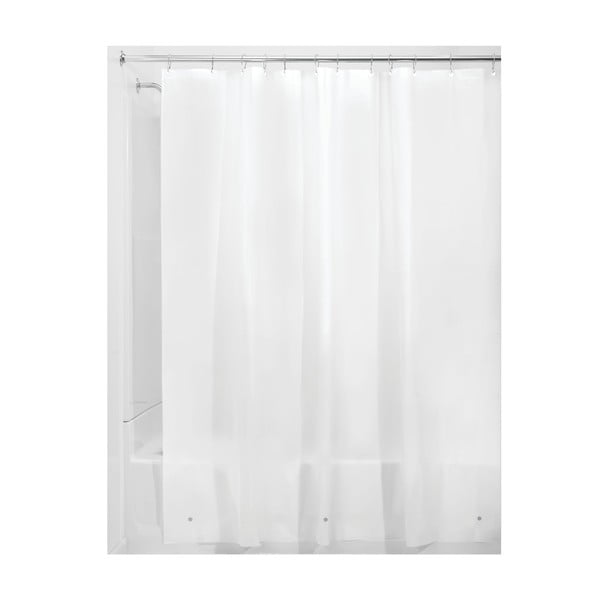 Balts dušas aizkars iDesign PEVA Liner, 183 x 183 cm-image-1