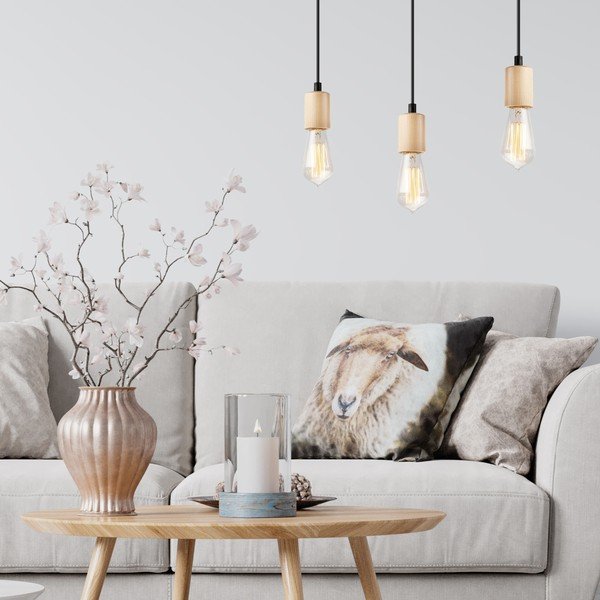 Dabīga toņa piekaramā lampa Leon – LAMKUR-image-1