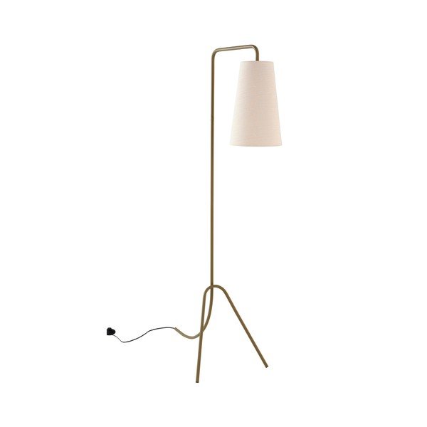Haki/krēmkrāsas tekstila stāvlampa ar saliekamu konstrukciju (augstums 154 cm) Vivienne – Jotex