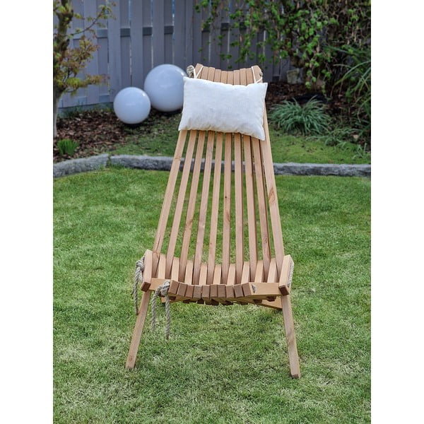 Koka dārza krēsls dabīgā tonī Falun – Garden Pleasure-image-3