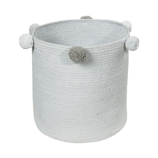 Gaiši zils tekstila bērnu rotaļlietu grozs ø 30x30 cm Bubbly – Lorena Canals