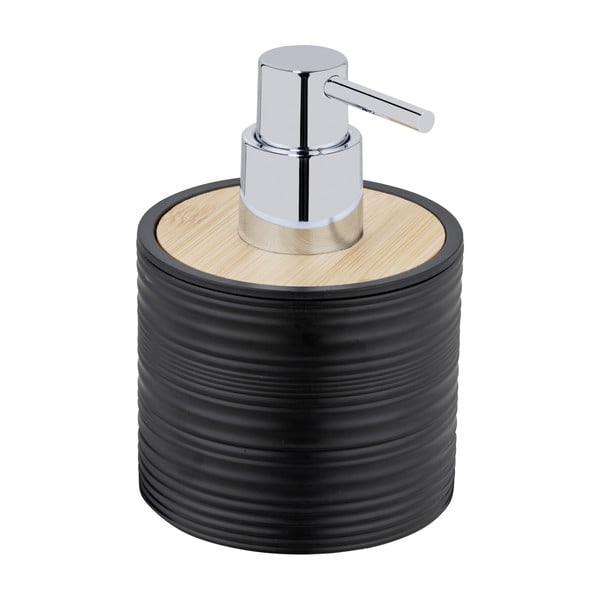 Melns plastmasas ziepju dozators 350 ml Lyon – Allstar