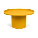 Sinepju dzeltens metāla apaļš žurnālgaldiņš ø 72 cm Fleksa – Kave Home