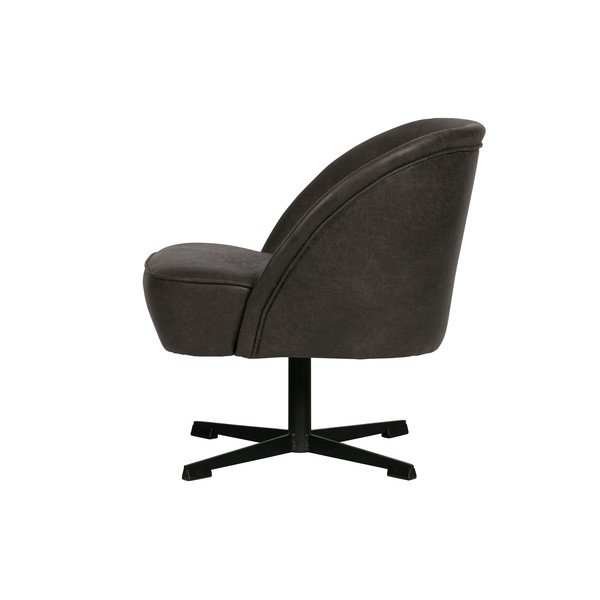 Melns ādas grozāms krēsls BePureHome Vogue-image-2