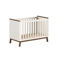 Bēša priedes masīvkoka bērnu gultiņa ar regulējamu augstumu 60x120 cm Sezane – Vipack