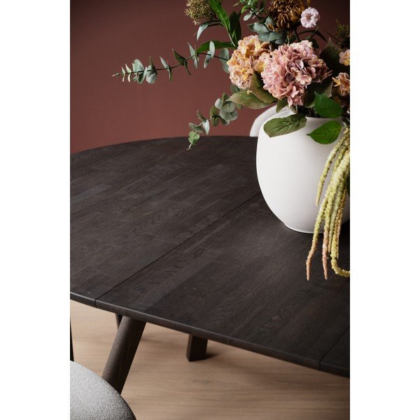 Ozola masīvkoka apaļš izvelkams ēdamgalds ø 140 cm Clapperton – Rowico-image-3