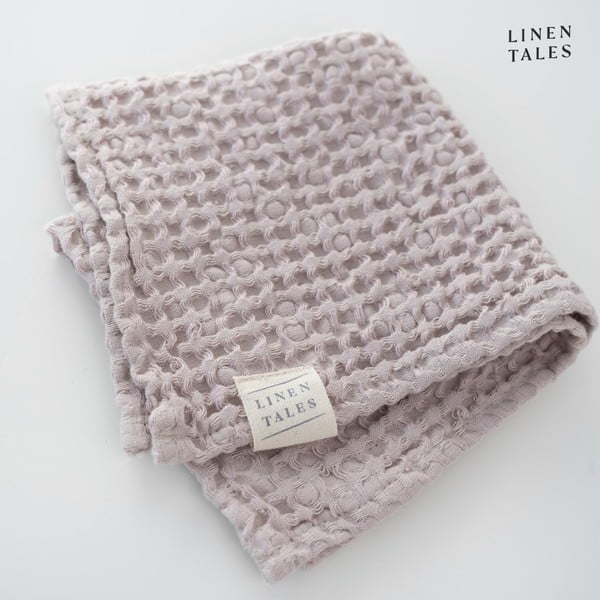 Gaiši rozā dvielis 50x70 cm Honeycomb – Linen Tales