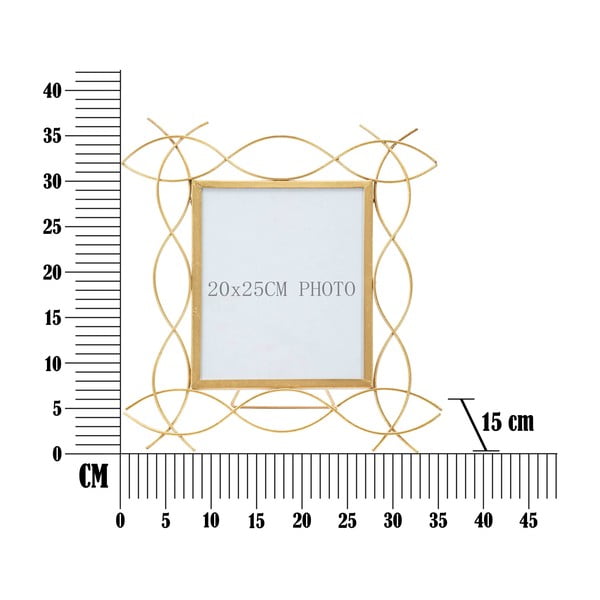 Stāvošs metāla foto rāmis Mauro Ferretti Glam X, 35,5 x 37 cm-image-3