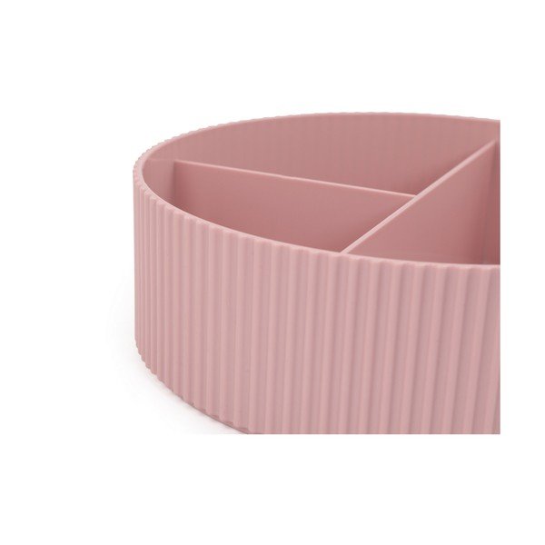 Rozā plastmasas vannas istabas organizators kosmētikai – Mioli Decor-image-4