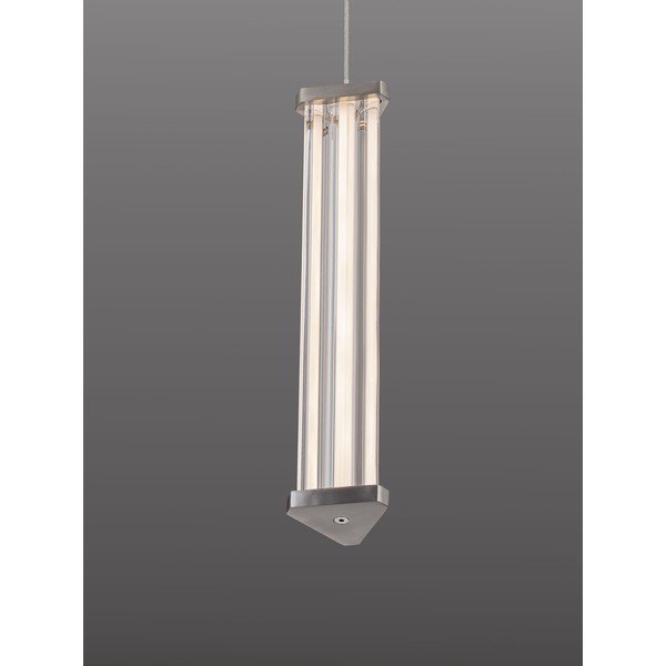 Matēti melna/matētas sudraba krāsas metāla LED piekaramā lampa ar regulējamu spilgtumu ar akrila stikla abažūru ø 6 cm Pheme – Nova Luce-image-2