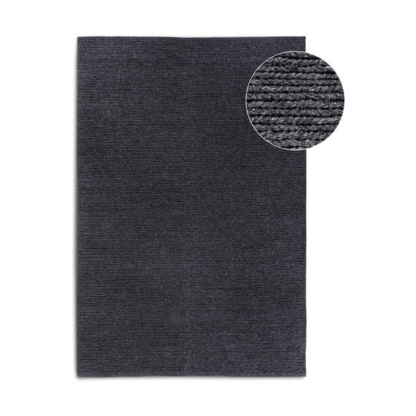 Tumši pelēks ar rokām darināts vilnas paklājs 120x170 cm Francois – Villeroy&Boch