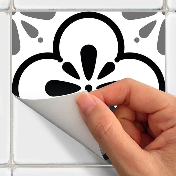 9 sienu uzlīmju komplekts Ambiance Cement Tiles Alexia, 10 x 10 cm-image-3