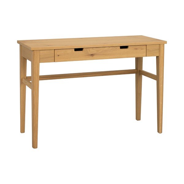 Dabīga toņa konsoles galds ar ozolkoka imitācijas galda virsmu 40x110 cm Garrison – Rowico